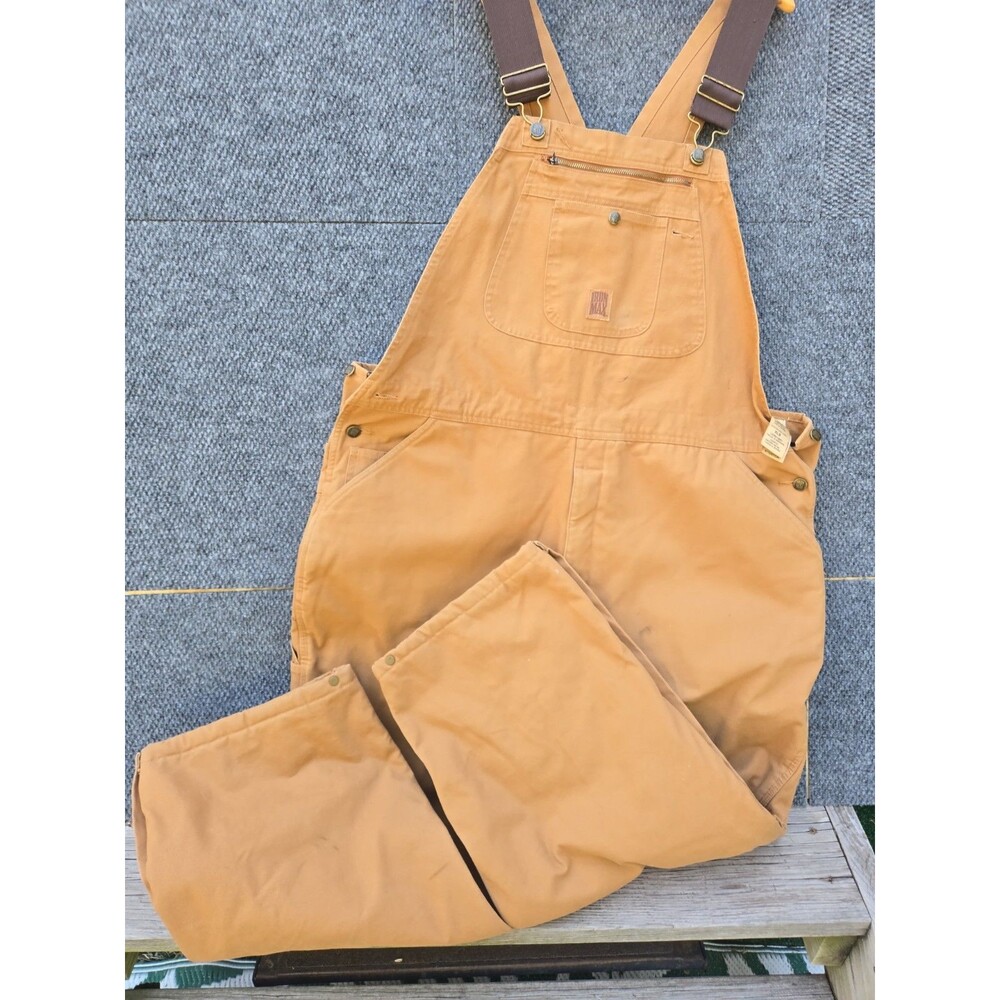 Iron Max Duck Canvas Insulated Overalls Bib XL Regular XLR Quilted Workwear